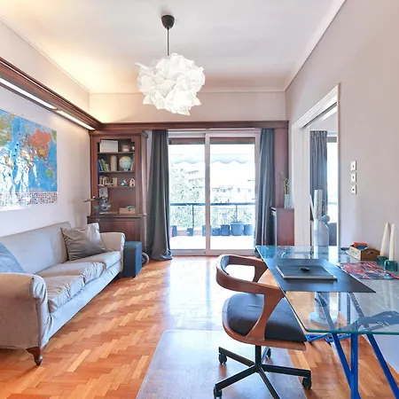 Pagrati With Park View Balcony - Opp Pangrati Grove Διαμέρισμα